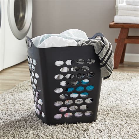 This wicker hamper with lid will easily go complement a variety of decor themes. . Walmart hamper